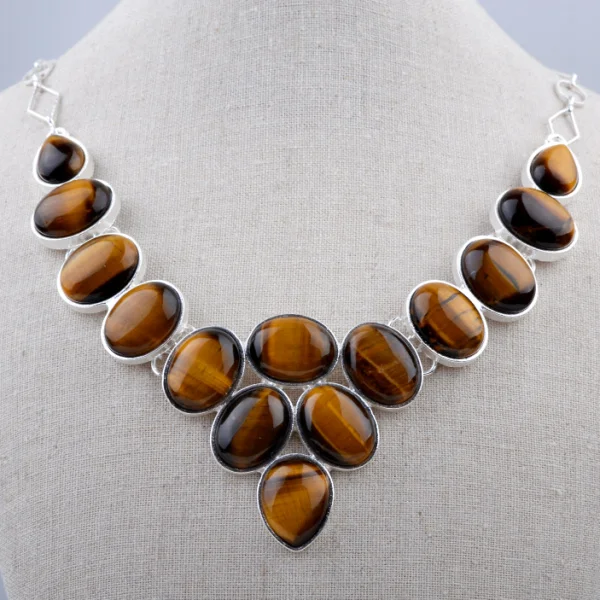 Новое поступление роскошный воротник из розового кварца с полудрагоценными