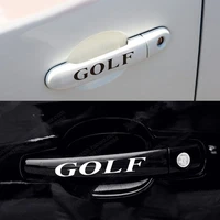4pcslot car door handle sticker for vw golf1 golf2 golf3 golf4 golf5 golf6 golf7 mk1 mk2 mk3 mk4 mk5 mk6 mk7