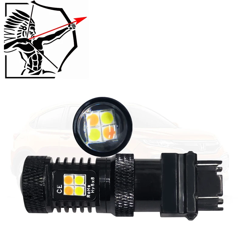 2 шт * Canbus Led авто светильник 12v горки белый желтый сигнал поворота 1157 3157 7443 T20