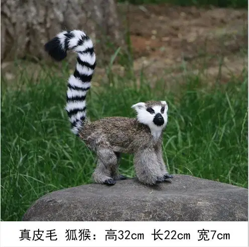 WYZHY моделирование lemur животных мех ремесла Домашнее украшение сцена макет модель