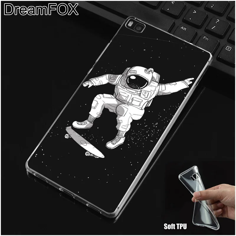 DREAMFOX M138 Space Astronaut Soft TPU Silicone Case Cover For Huawei P8 P9 P10 P20 P30 Lite Pro P Smart Plus 2017 2019 |