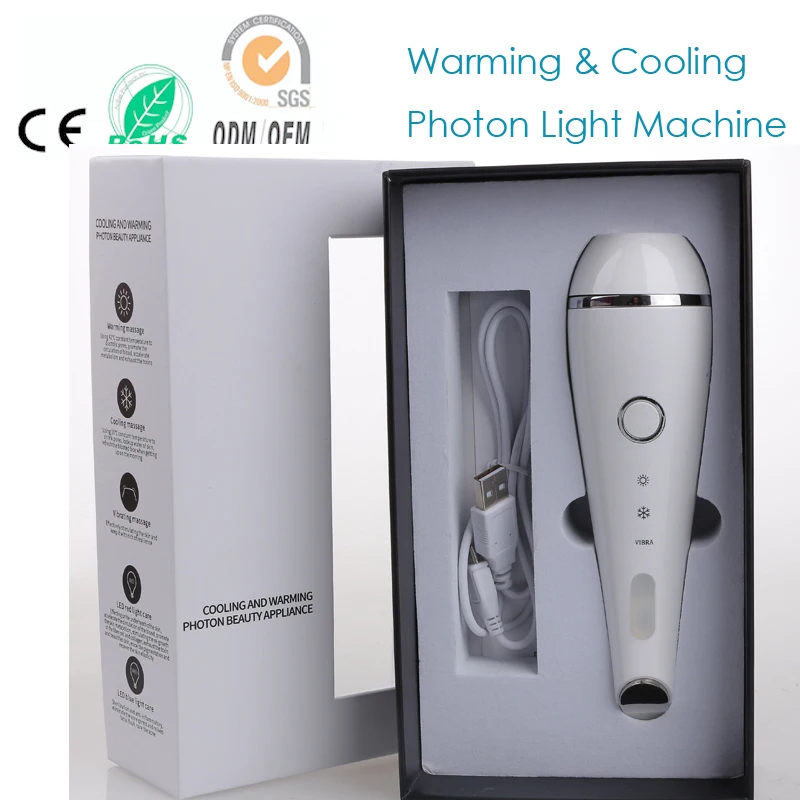 Звуковая вибрация нагревание и охлаждение косметическое устройство для лица