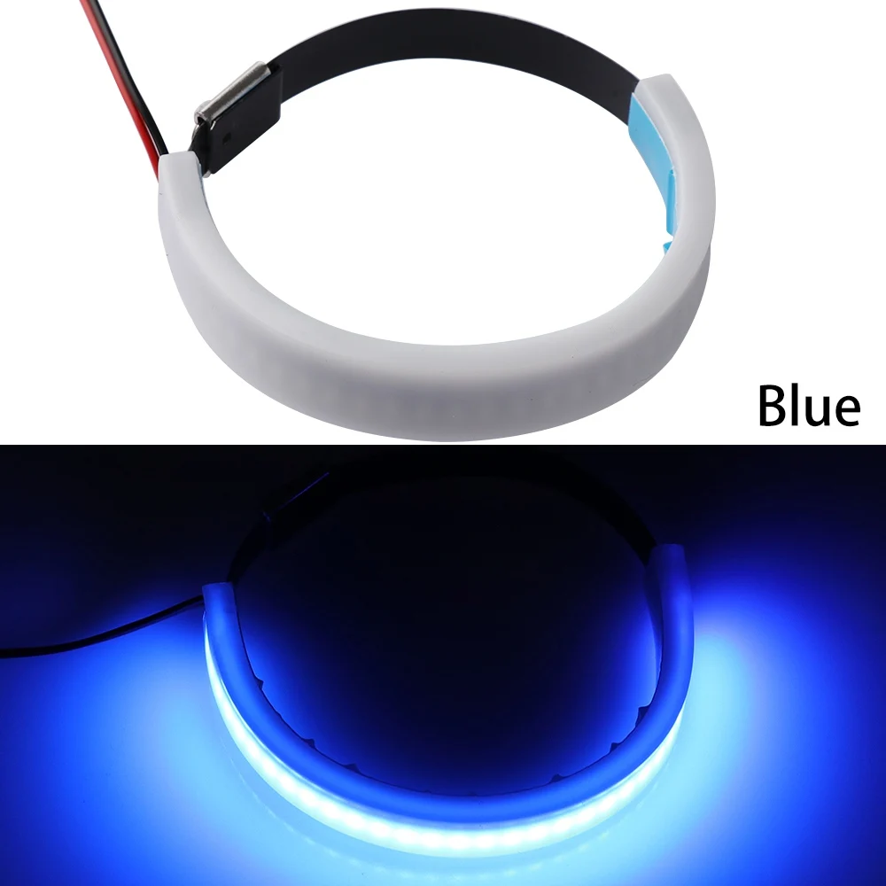 blue 1 шт. высокое гибкое качество Мотоцикл SMD светодиодные полосы чистый вид вилка указатель поворота светильник мотоцикл инструменты для укладки - Цвет: blue