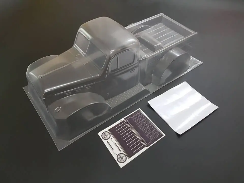 1/10 масштаб грузовик rc автомобиль 1:10 гусеничный прозрачный корпус для Kyosho AXIAL Tamiya(1 шт.) прозрачный корпус 313 мм WB осевой