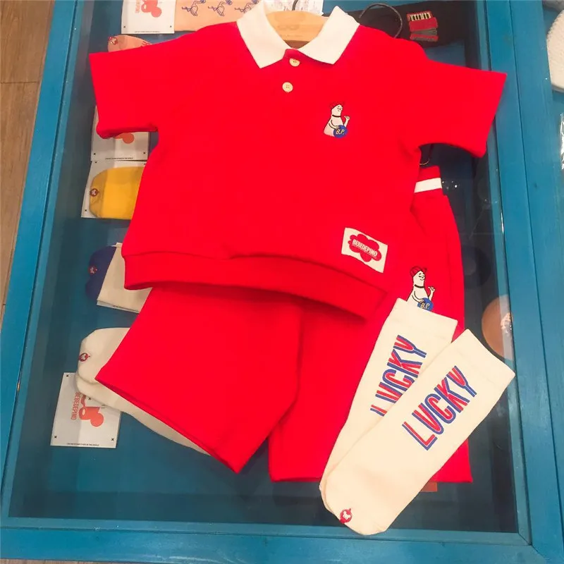Носки для малышей; модные носки без пятки с надписью «Lucky»; Bebe; корейские Носки с рисунком солнца для малышей; Детские аксессуары с рисунком вишни