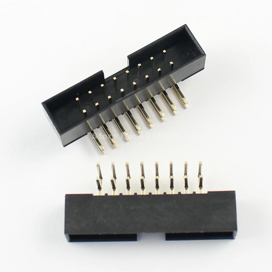 10 шт 2 мм 2x8Pin 16 Pin правый угол &quotпапа&quot в кожух IDC разъем заголовки коробки|connector