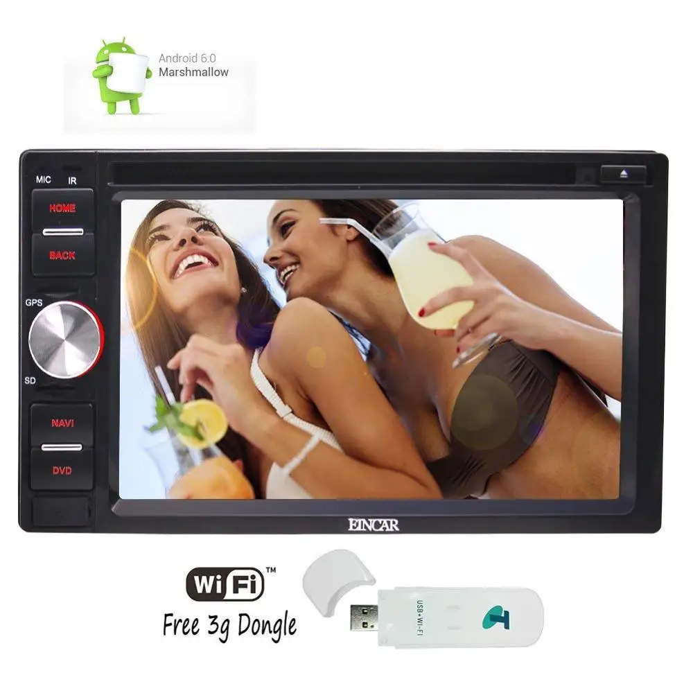 Автомобильный dvd-плеер с двумя цифровыми входами Android 6 0 автомобильный стерео gps