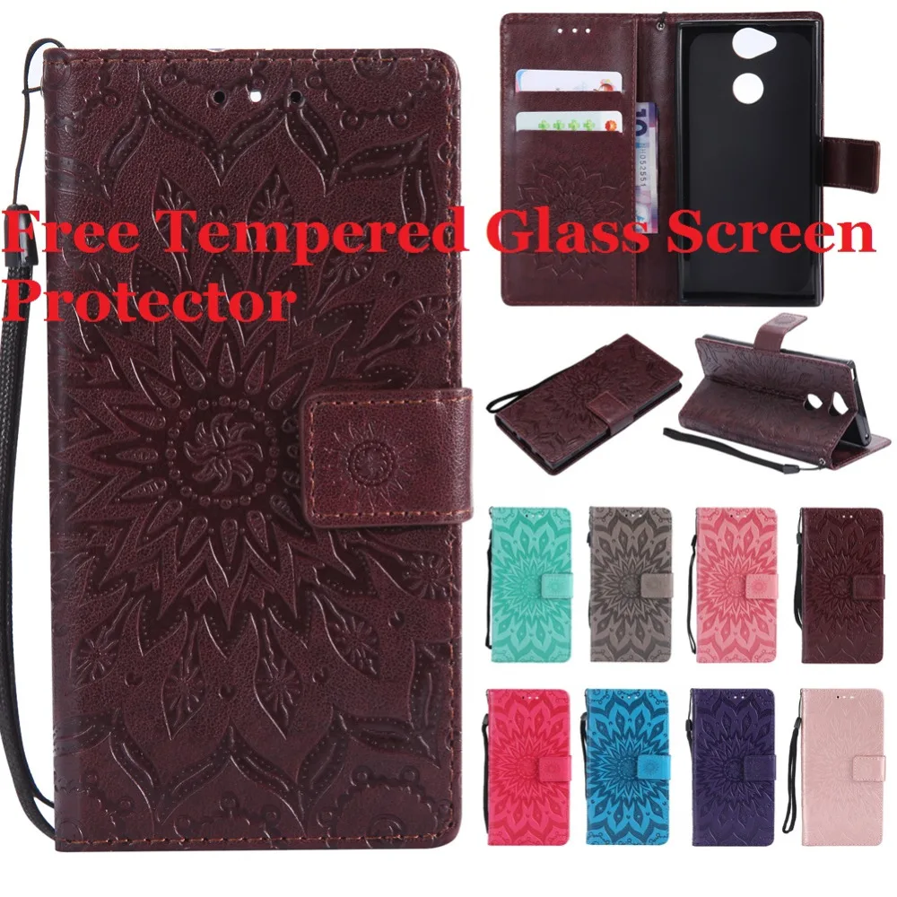Для sony Xperia XA2 Чехол Премиум Кожа PU Folio Case w/бумажник чехол держатель для карт Kickstand