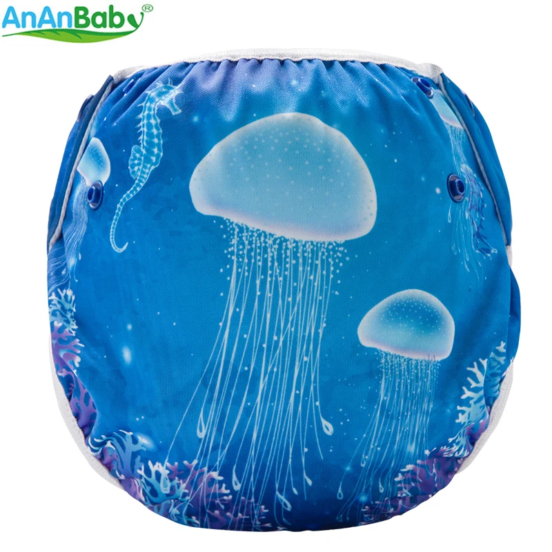 New Arrival!2018 Ananbaby Prints Swim Diaper Reusable Swimming Nappy Suitable 5-12KG | Мать и ребенок