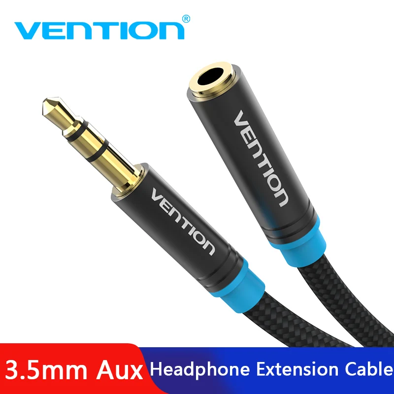 Кабель удлинитель для наушников Vention со штекером 3 5 мм и мм|vention aux cable|audio cablevention |