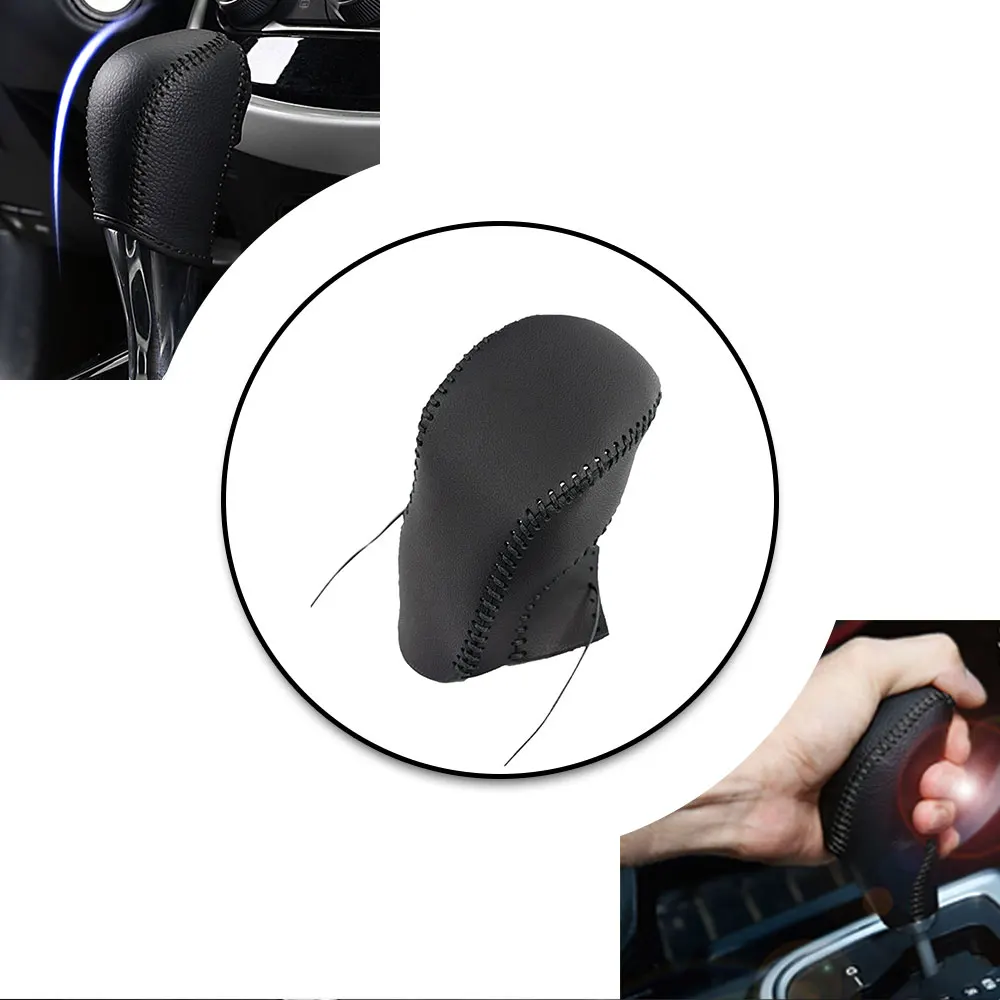 Автомобильный чехол из искусственной кожи для Nissan Sentra 2012- Sylphy Tiida 2011- LIVINA 2013- Rogue ручка переключения передач