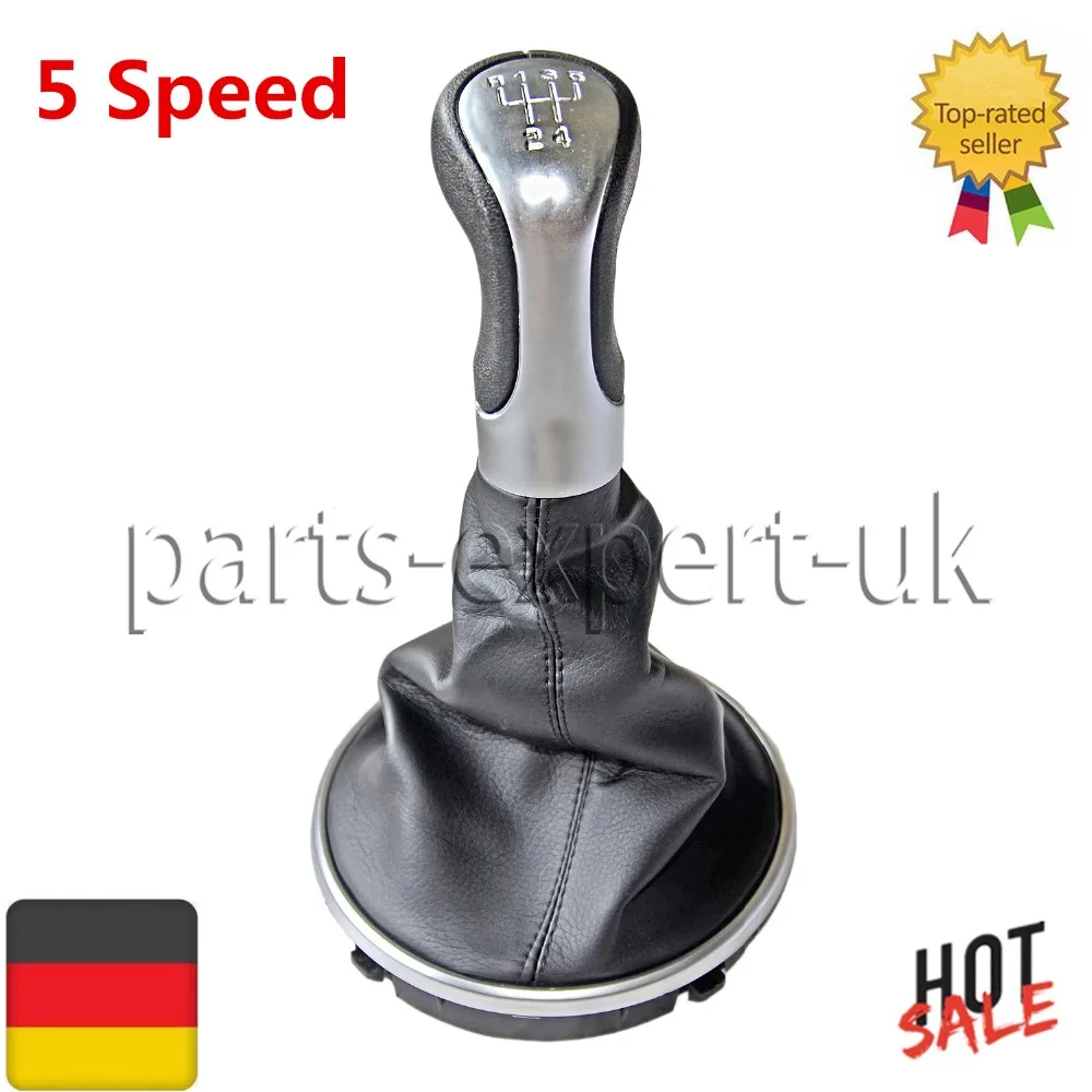 Ручка переключения передач AP01 с кожаной вставкой 5 скоростей для Skoda Fabia2 Roomster 1 6 TDI