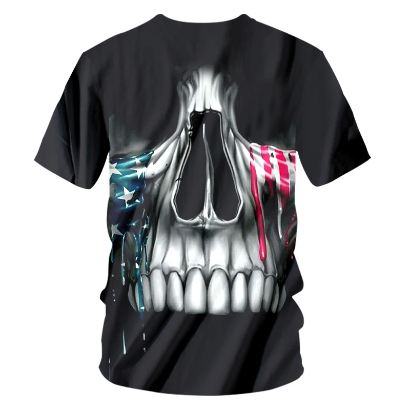 OGKB тенниска с треугольным вырезом Черная Женская/Мужская крутая 3D Футболка