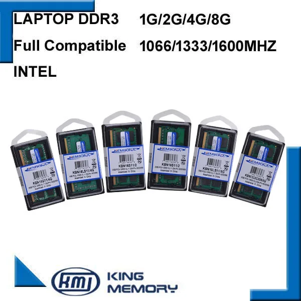 Оперативная память KEMBONA для ноутбука запечатанная Марка DDR3 1066 МГц/1333 МГц/1600 МГц 2