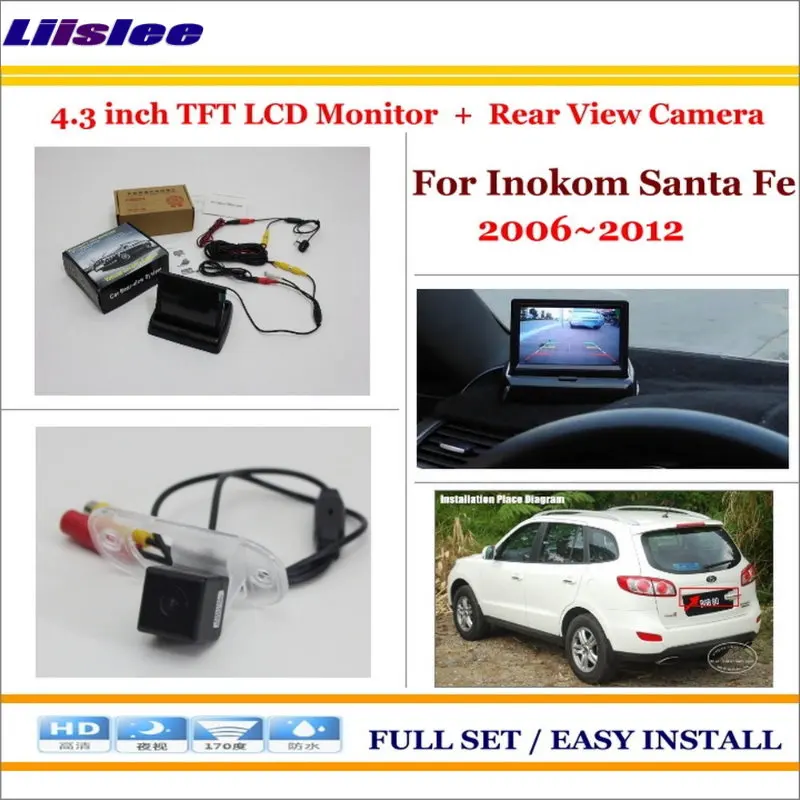 Автомобильная камера для Inokom Santa Fe 2006-2012 заднего вида с ЖК-дисплеем 4 3 дюйма