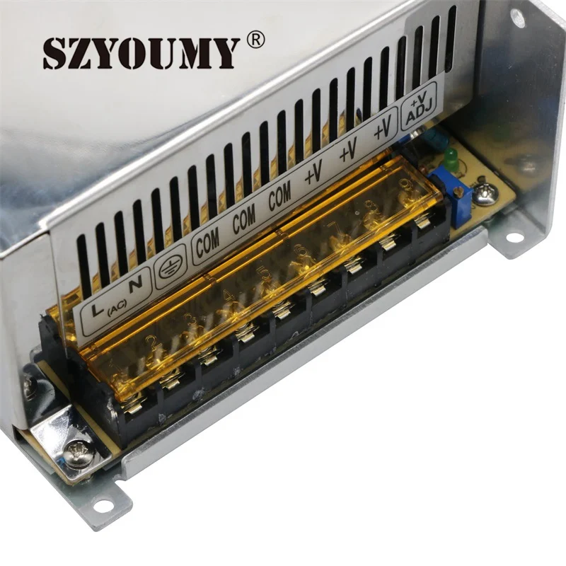 

SZYOUMY Dimmable LED Driver Switch Power Supply AC 110V/220V to DC 12V 40A 480W Voltage Transformer For Led Strip Light