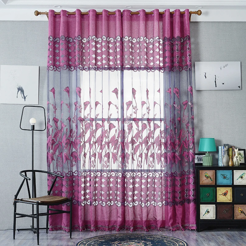 Занавески в европейском стиле тюлевые ткани современный жаккардовый дизайн
