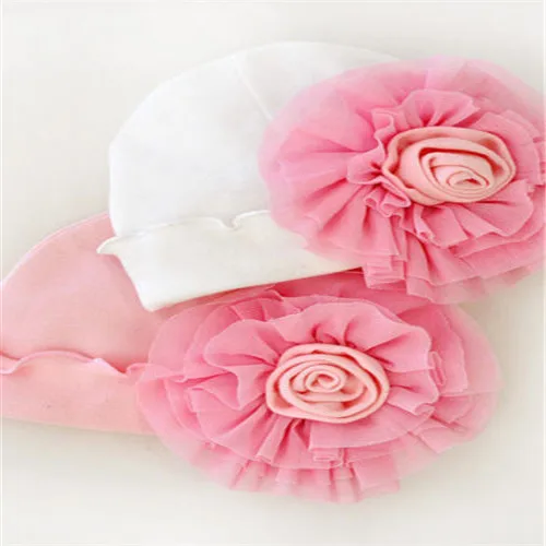 Princess 0-1Y Newborn Infant Kids Baby Girl Fashion Cotton 3D Flower Cap Summer Beach Sun Hat Hot Elastic Bonnet Beanie | Детская одежда
