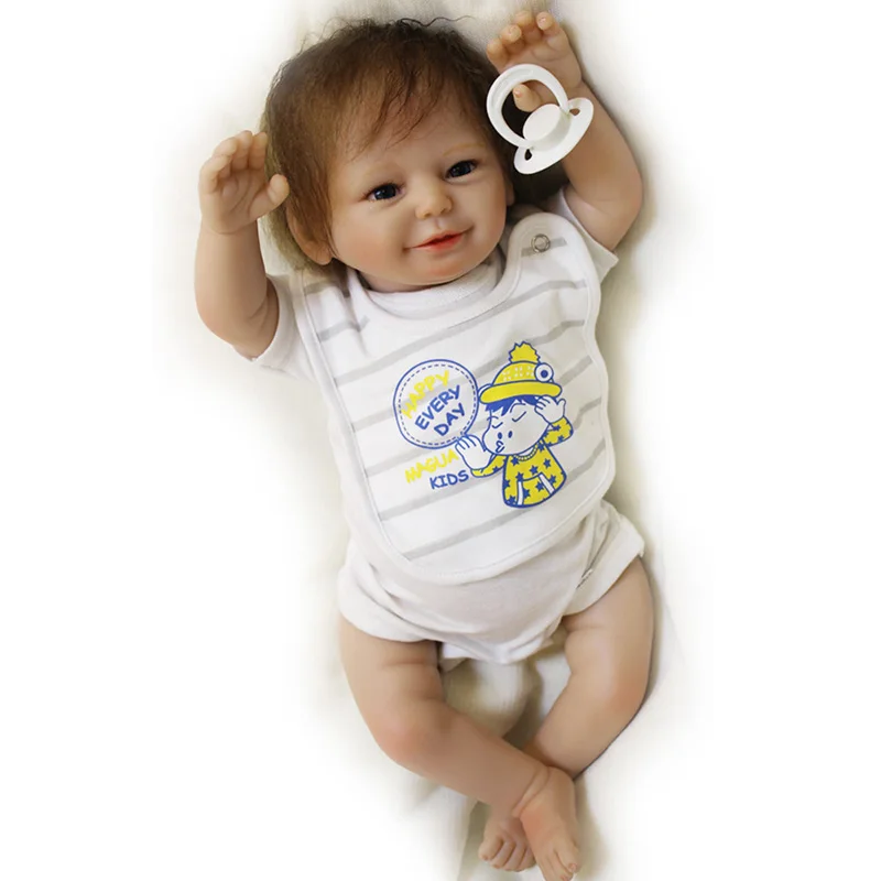 20 дюймов ручная работа реалистичные куклы для новорожденных мягкие виниловые