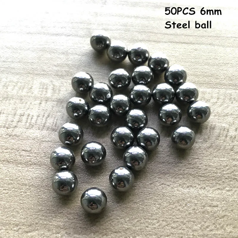 EDC GEAR De Pocket spelgoed Рогатка Открытый катапульта Патроны/Pow/стрела крышка/Hamer Handvat Doel en Vervanging Чехлы Jacht Shot - Цвет: 50pcs 6mm