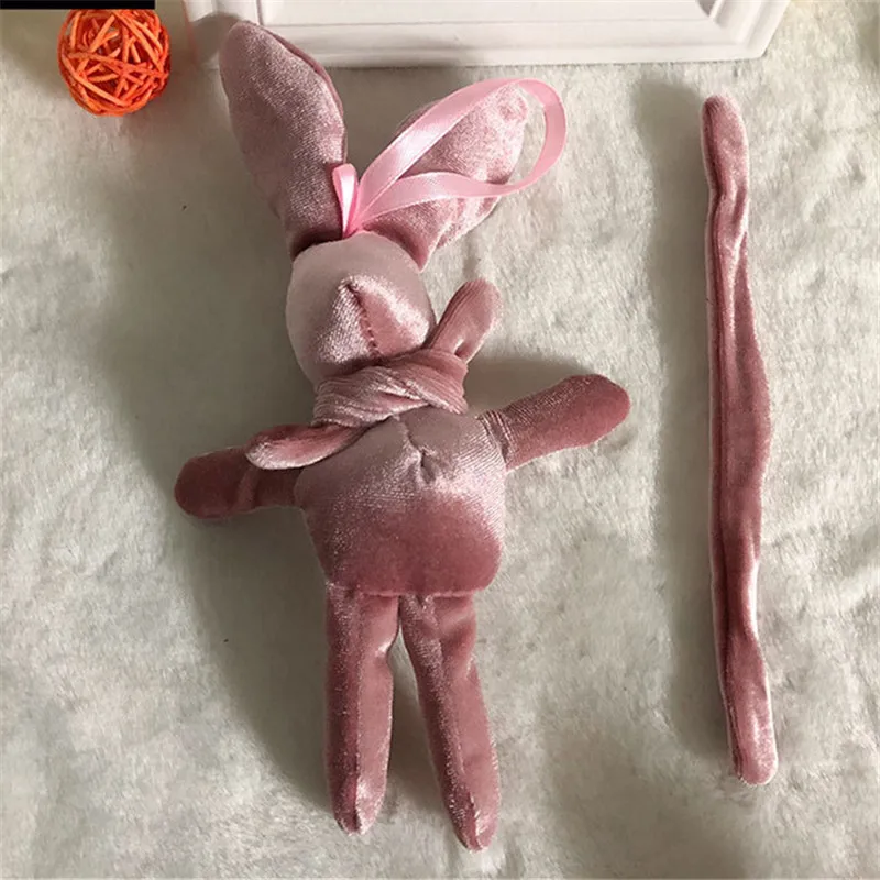 Игрушка плюшевая с имитацией кроличьей шерсти длинная кукла подарок ребенку на