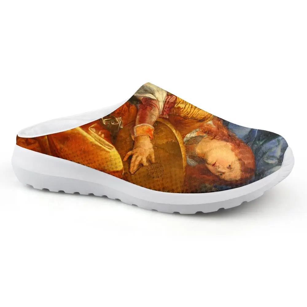 Прямая поставка домашние сандалии для мужчин тапочки с принтом распятие