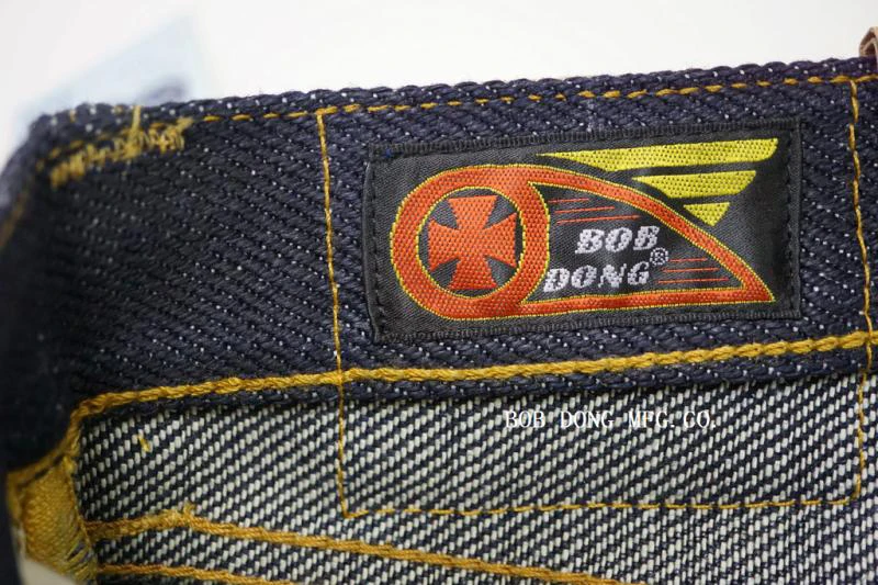 BOB DONG 28 унций с каймой джинсовые джинсы для мужчин тяжеловесные облегающие прямые