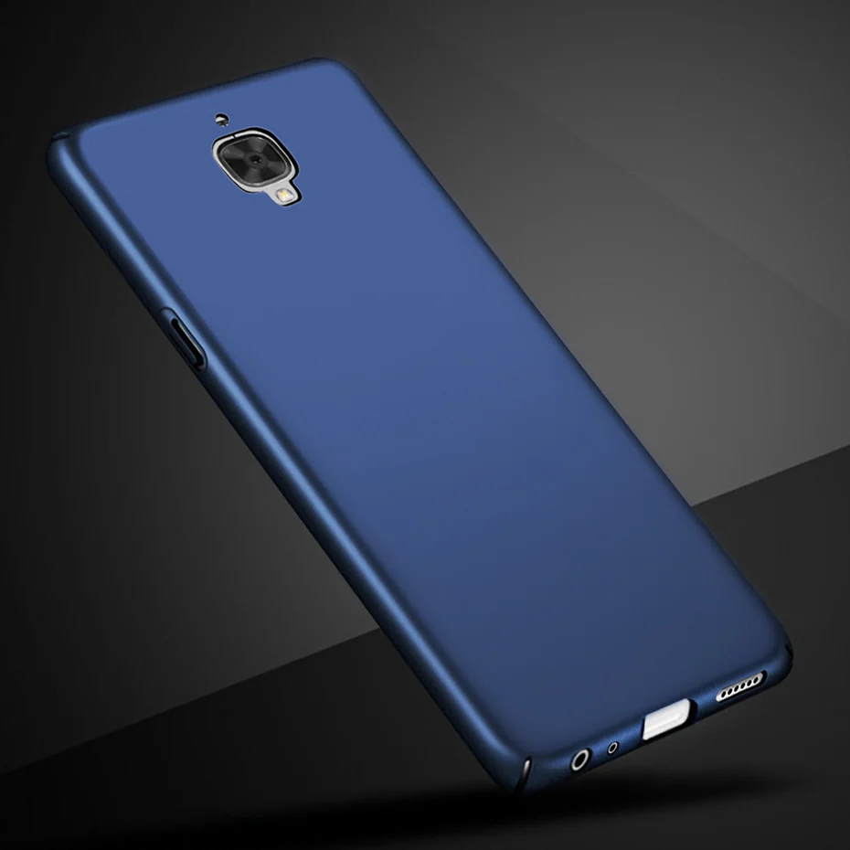 Royal Blue Роскошный Матовый чехол для телефона OnePlus 3 3T Three ультра тонкий жесткий пластиковый защитный чехол для One Plus 3 3T Oneplus3 бампер чехол - Цвет: Royal Blue