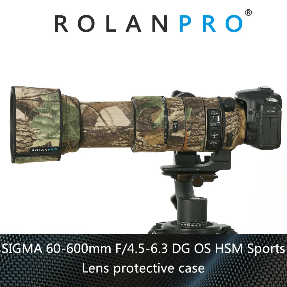 ROLANPRO пальто для объектива камеры Камуфляжный дождевик SIGMA 60 600 мм f4.5 6 3 DG OS HSM