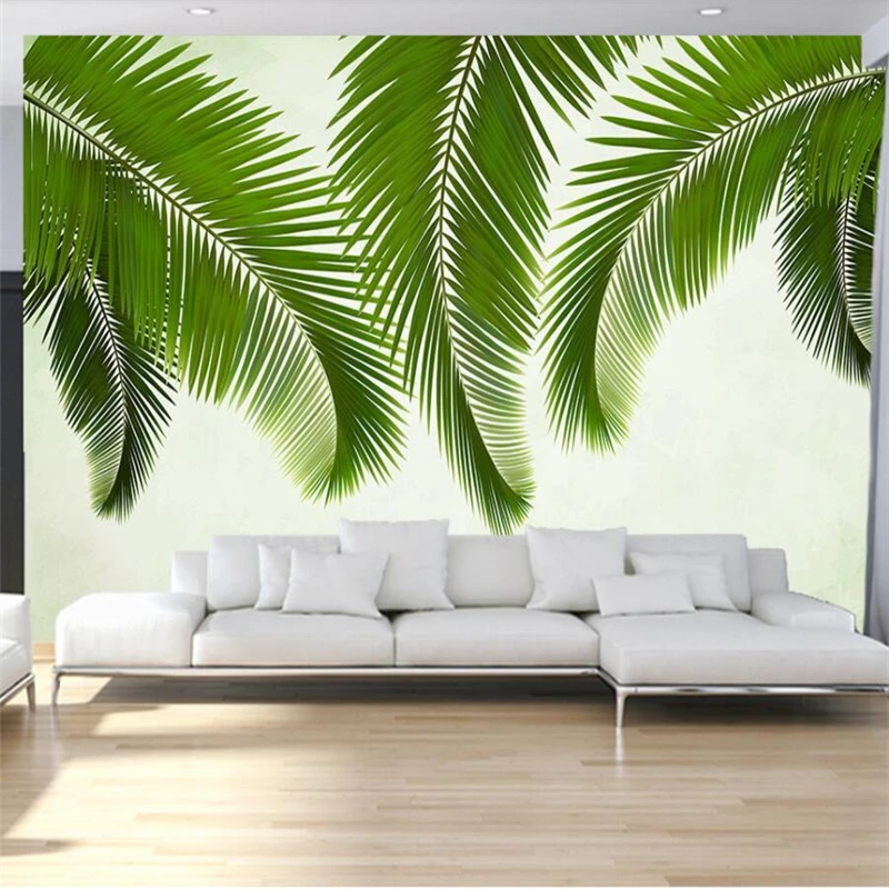 Wellyu модные современные европейские листья банана тропические диван фон