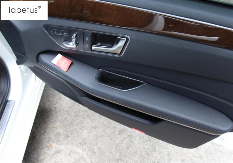 Accessories For Mercedes Benz E Class Sedan 2011 - 2015 Inner Door Multifunction Storage Box Phone Tray Accessory Cover Kit Trim |
