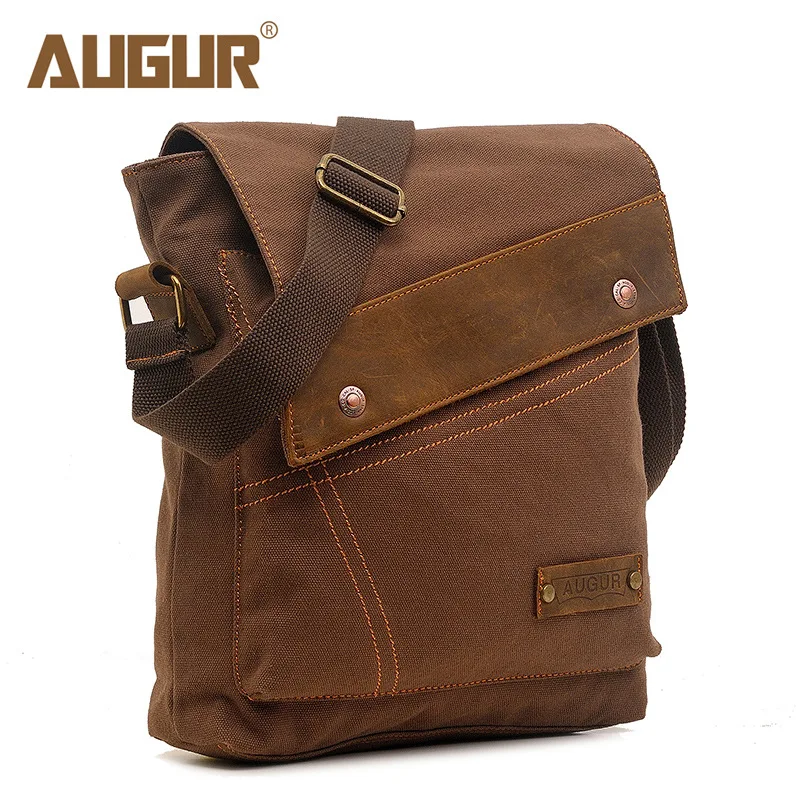 AUGUR Brand Hot Sell Men's Messenger Bags Casual Canvas Shoulder Bag Male Crossbody For Men bolsa masculina Travel |