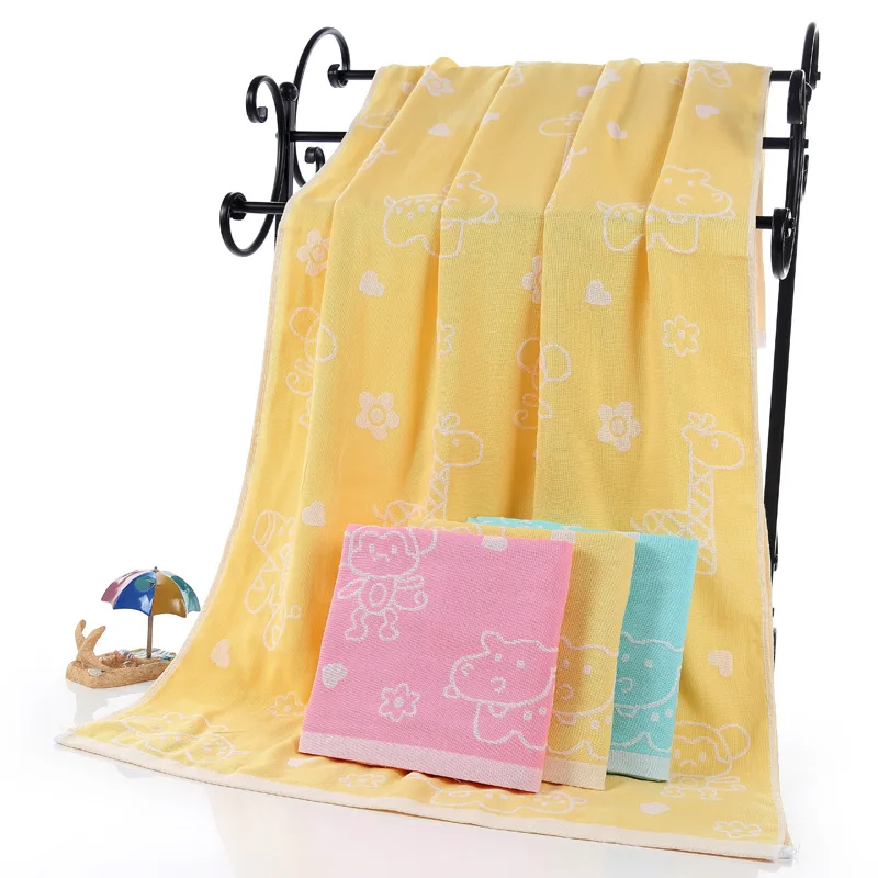 

Cotton Two Double Gauze Bath Towel Newborn Children Blanket Breathable 70*140cm