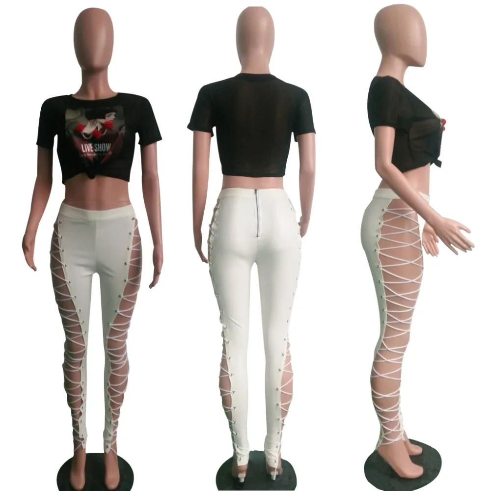 Ruby гардероб Женщины Лоскутная сетки Футболка прозрачный с короткими рукавами и