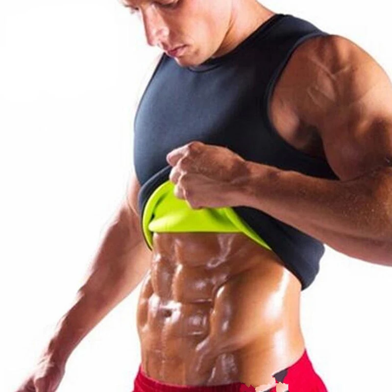 Dropshipping Men's Sauna Vest Ultra Sweat Hot Shapers Shirt Man Shaper Slimming Waist Trainer Corsets | Мужская одежда