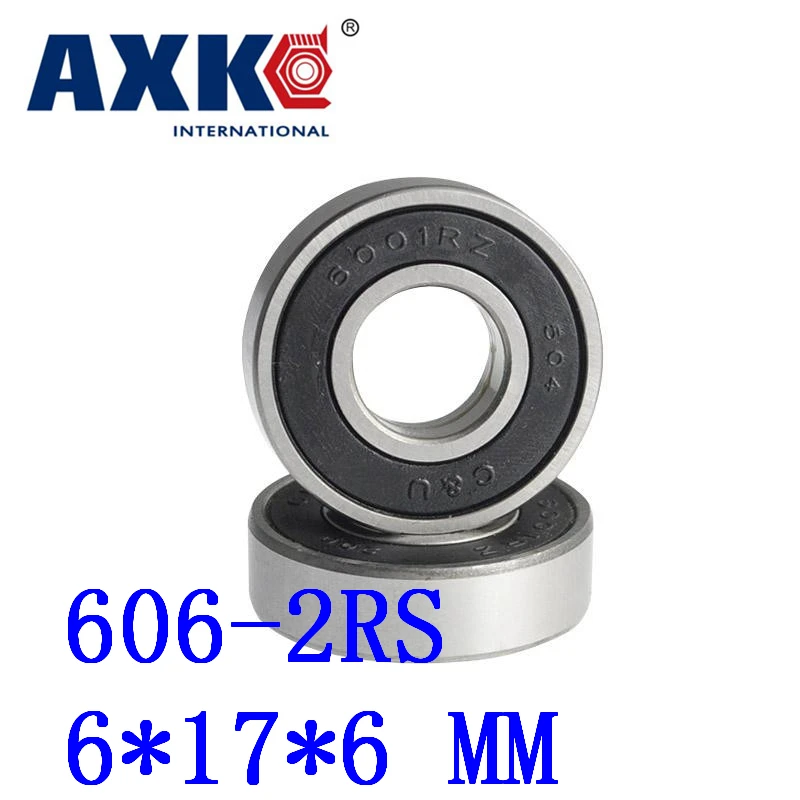 50 шт./лот 606-2rs 606 2rs 606rs R1760hh 6*17*6 мм миниатюрный шарикоподшипник с глубоким желобом