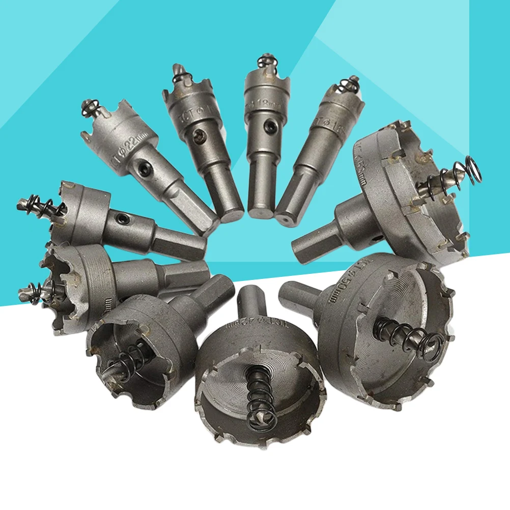 10PCS/Set Hole Saw TCT Professional 16-53mm High Quality Metal Hole Saw for Professional Use