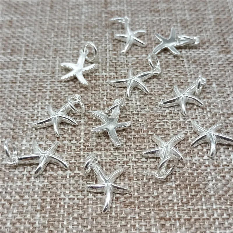 Подвеска из стерлингового серебра 925 пробы с подвеской в виде маленькой морской