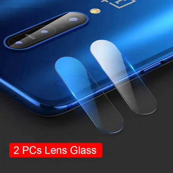 2pcs lens glass Закаленное стекло для OnePlus 7 Pro 6T 6 защитная пленка для экрана для One Plus 7Pro 6T Защитная стеклянная крышка для объектива камеры Чехол - Цвет: 2pcs lens glass