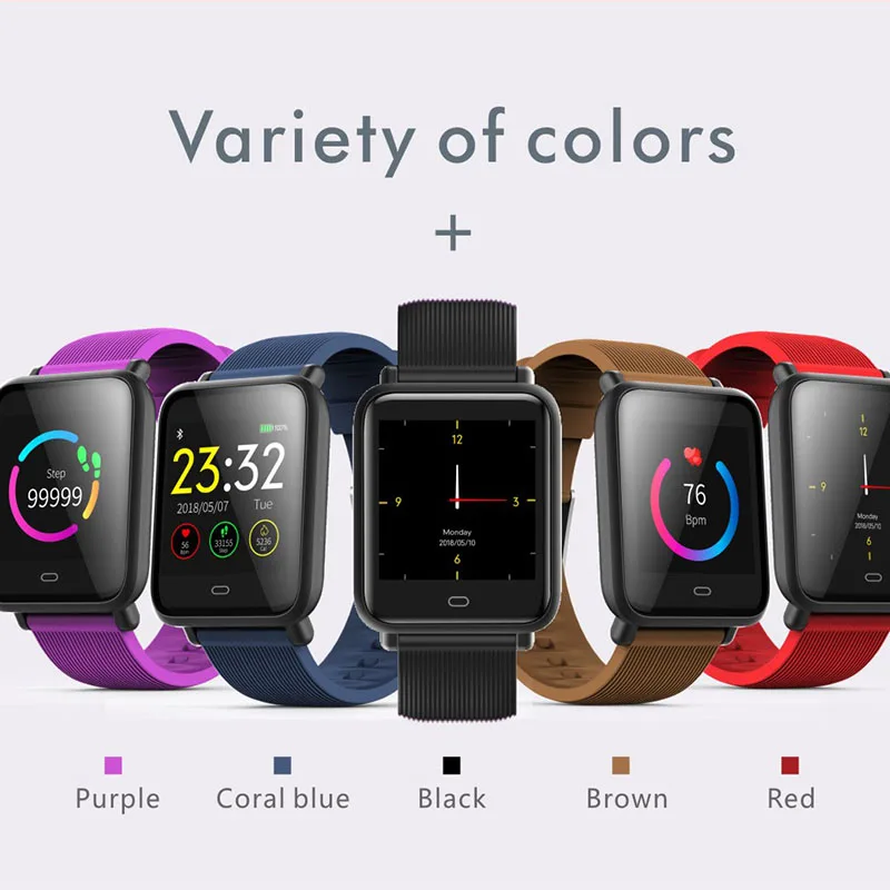 Смарт часы Imosi Q9 с тонометром пульсометром и защитой класса IP67|wristband fitness tracker|smart
