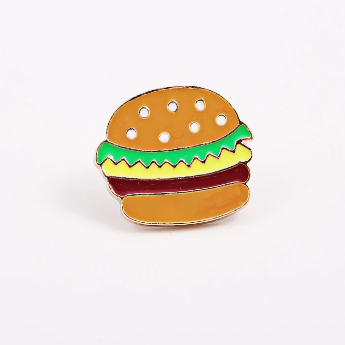 Fashion Cartoon Hamburger Soda Potato Chips Metal Brooch Pins Button Jeans Bag Decoration Gift Wholesale | Украшения и аксессуары
