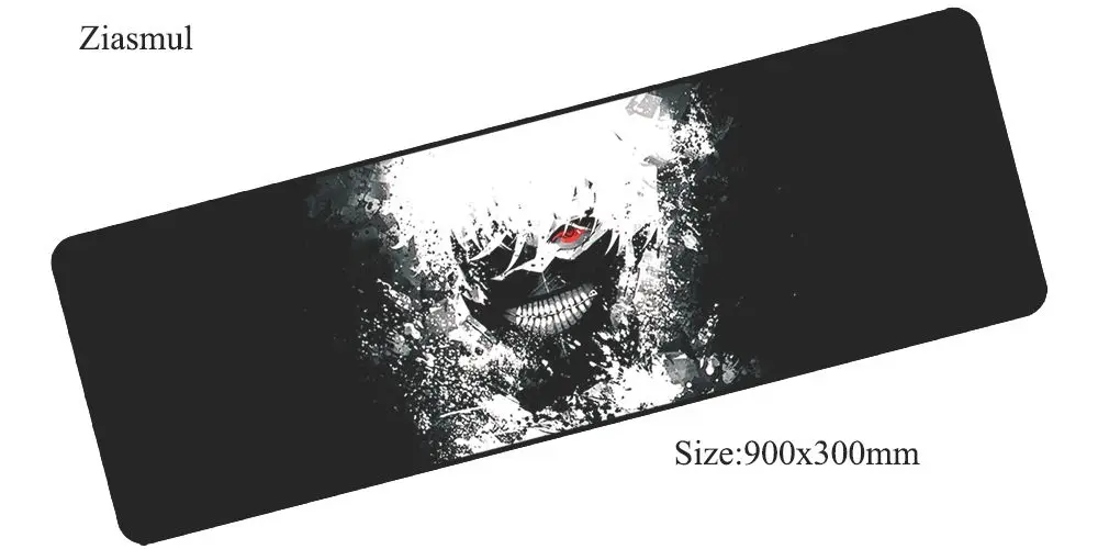Коврик для мыши Ziasmul Tokyo Ghoul 90x30 мм коврик для мыши notbook компьютерный коврик для мыши классный игровой коврик для мыши геймерская клавиатура Коврик для мыши