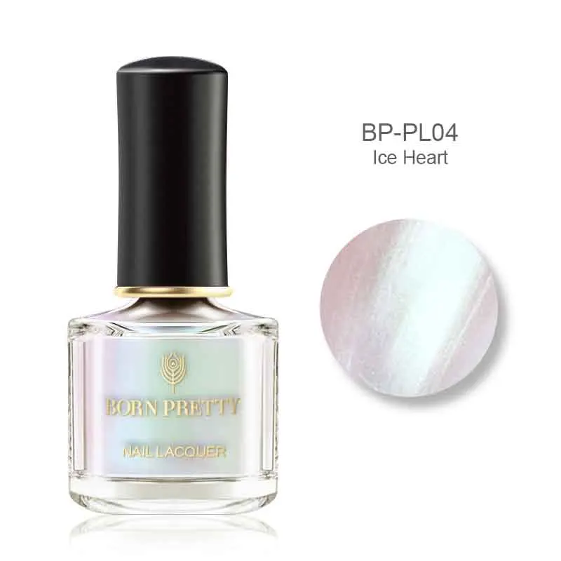 BP-PL04 BORN PRETTY Shimmer Голографический лазерный лак для ногтей серия Быстросохнущий лак для маникюра цвет 6 мл - Цвет: BP-PL04