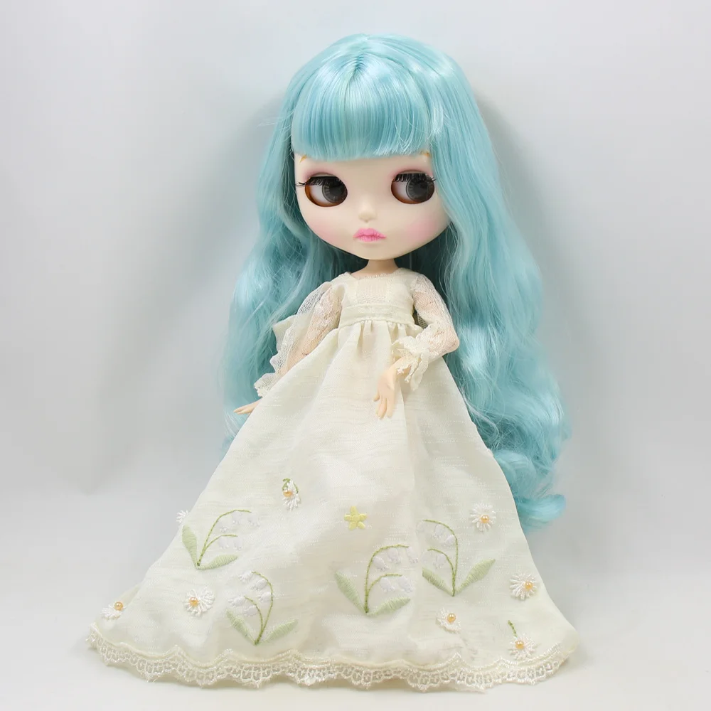 Кукла Blyth ICY DBS 30 см белая кожа мечта смешанные цвета синие кудрявые волосы 1/6