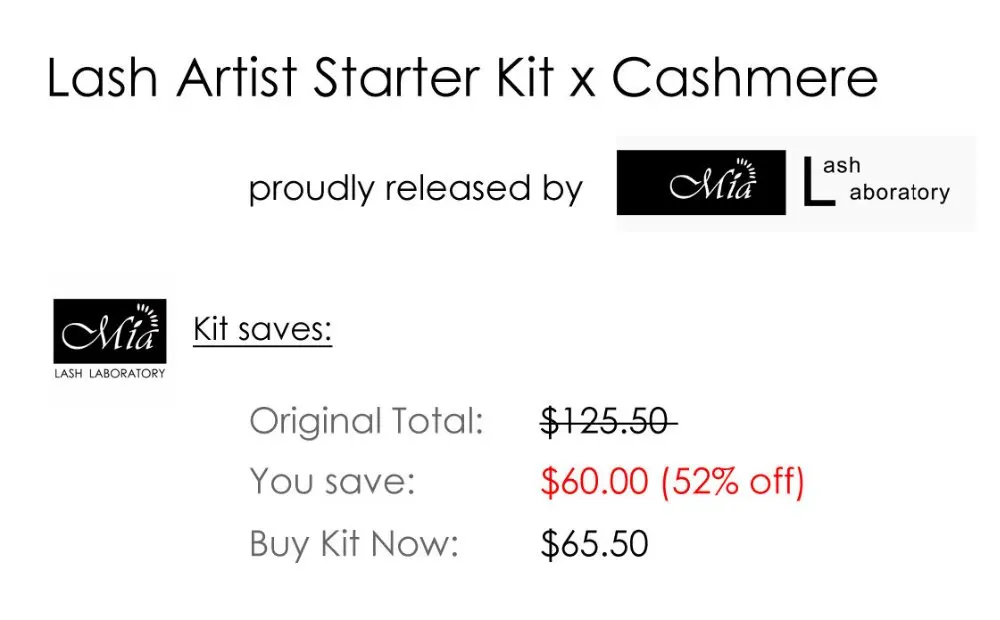 [Комплект] кашемировые ресницы для ресниц Миа набор художников с кашемировыми