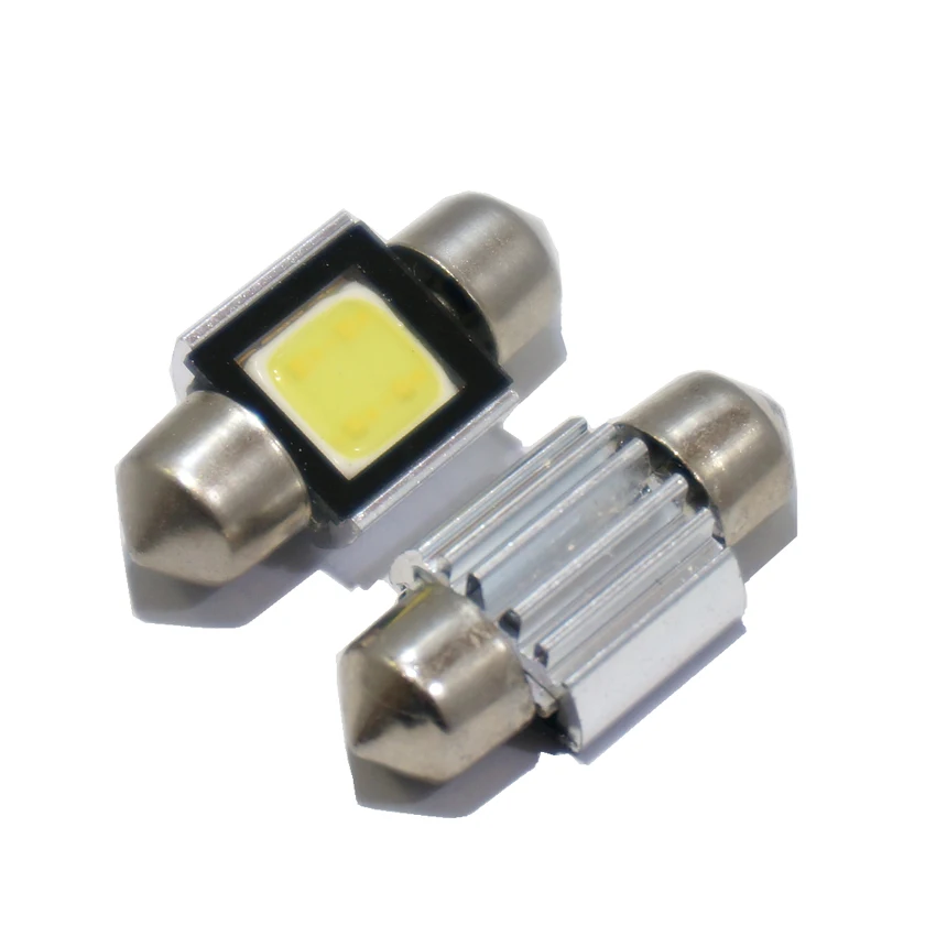 10X Festoon светодиодный светильник C5W лампа 31 мм 36 39 42 COB Canbus без ошибок авто