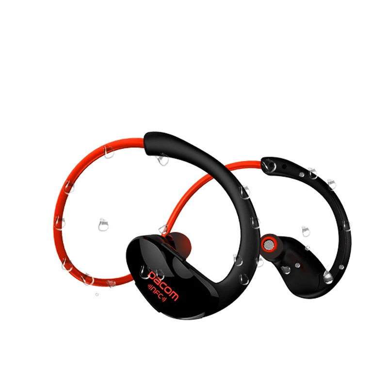 Red with packaging Оригинальные Dacom Athlete Bluetooth 4,1 Гарнитура беспроводные наушники спортивные стерео наушники с микрофоном и NFC - Цвет: Red with packaging