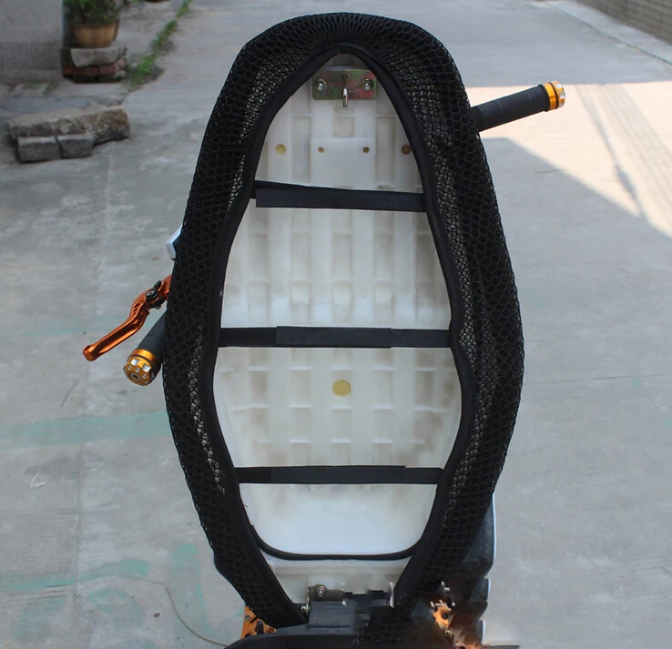 Дышащие летние крутые чехлы на сиденья для мотоцикла мопеда скутера