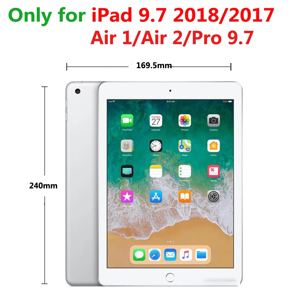 Модная одежда для девочек Чехол iPad 6 6th поколения 5 5th 9 7 2017 2018 Air 1 2 Корона Шикарный