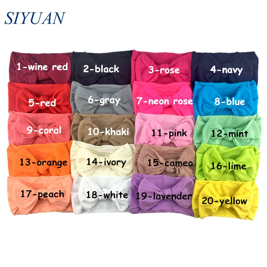 1 шт./лот повязка на голову из нейлона для девочек лето 2019 детская мягкая